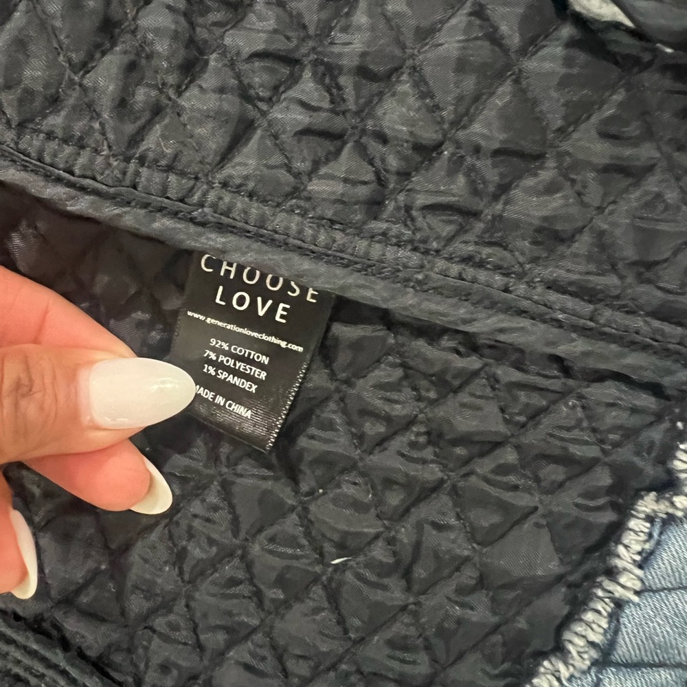 Generation Love Diamond Patterned Light Blue Jack… - image 7